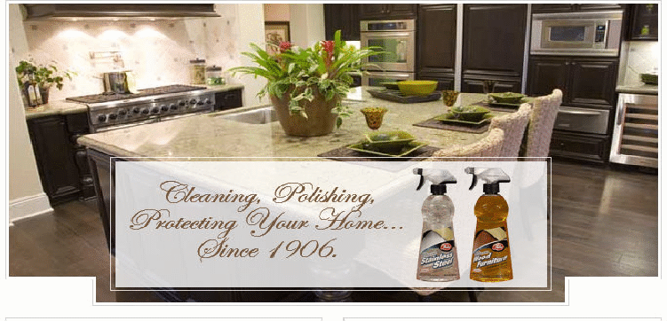 Picture of a Fuller Kitchen that demonstrates Cleaning, Polishing, Protecting Your Home Since 1906